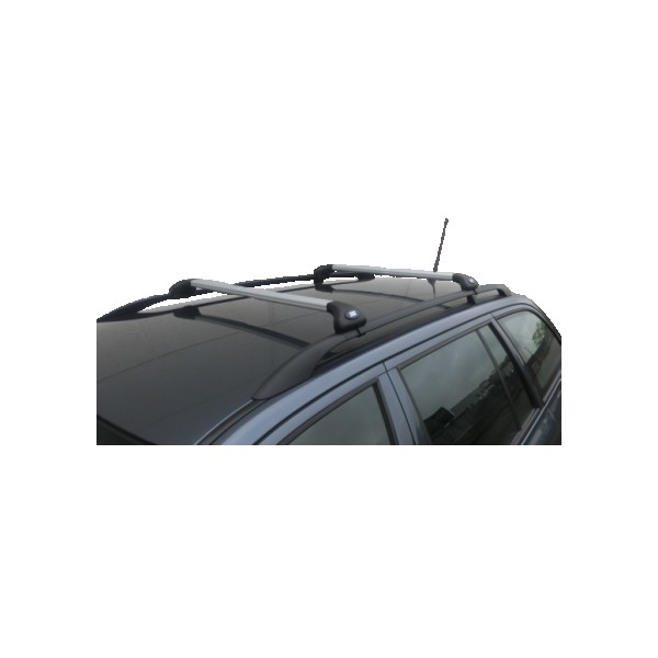Barras de Techo Fabbri Extensibles de 85cm a 122cm para Coches con Raíles Abiertos Aluviva 2 RA