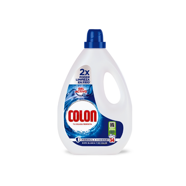 Colon Detergente gel Activo blancura Impecable 34 dosis